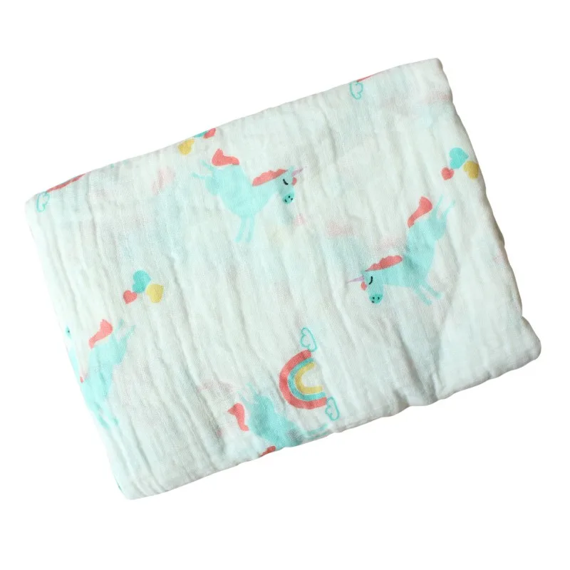 Murah Bayi Selimut Lembut Mandi Handuk 120 Cm * 120 Cm Baru Lahir Kain Kasa Swaddle Selimut Baju Kasa Ganda Menahan Wraps selimut Balita