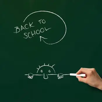 

PVC Waterproof Blackboard Sticker Movable Child Graffiti Writing Board Paster Classroom Teaching Green Black Board with 5 Chalks