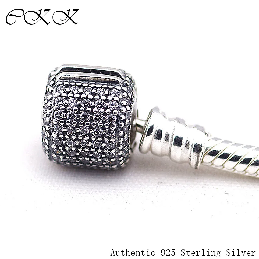 

Pave Bracelet 100% 925 Sterling Silver Snake Bracelets for Women Gift Silver 925 Jewelry Fit Charm Beads free shipping SLB017
