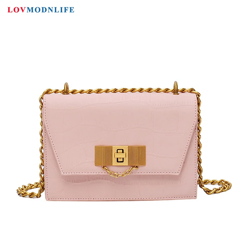 

Luxury Woman Messenger Bags Chain Small Leather Handbags For Girls Ladies Hand Bags Pink Women's Shoulder Bag Over The Summer