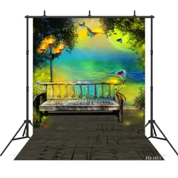Деревянный стул фон для фотосъемки аксессуары для фотографирования детский душ виниловая ткань напечатанный фон фотосессия