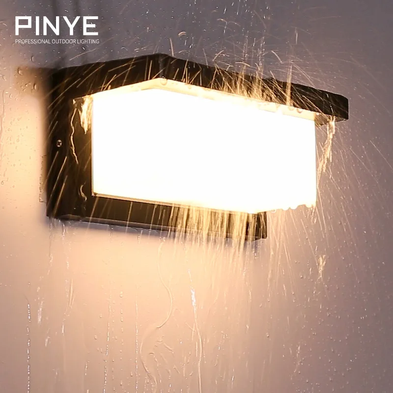

PINYE Waterproof LED Wall Light Modern Porch Lamp Lighting LED Wall Lamp Courtyard Garden Outdoor Light Lingting PY002