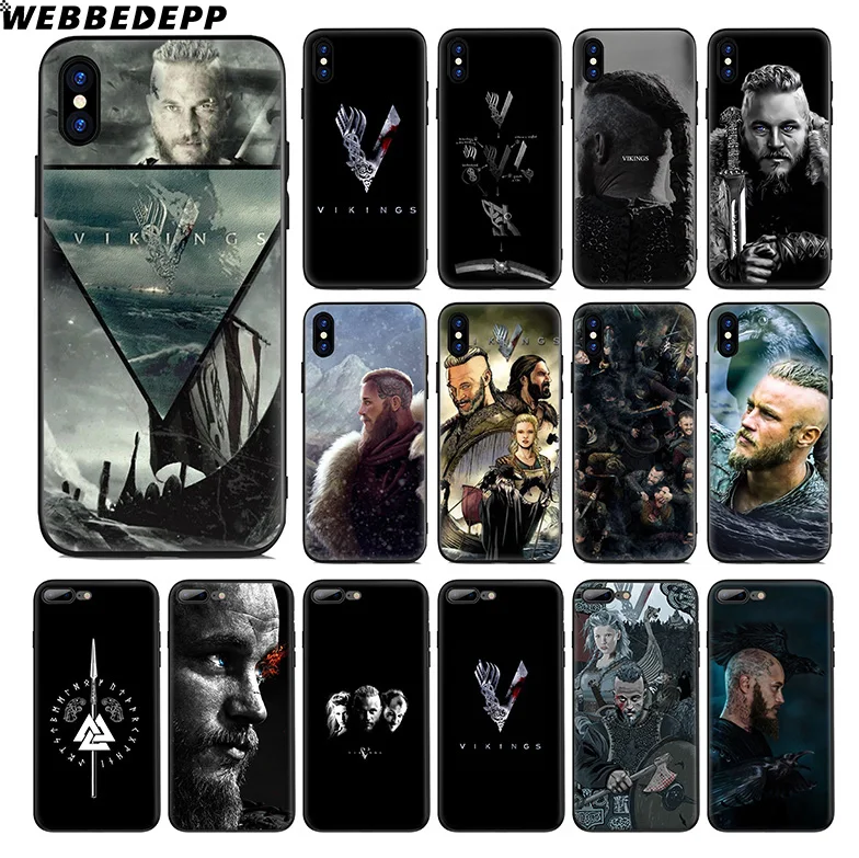 Мягкий силиконовый чехол WEBBEDEPP Vikings для ТВ-шоу Apple iPhone 11 Pro Xr Xs Max X или 10 8 7 6 6S Plus 5 5S SE