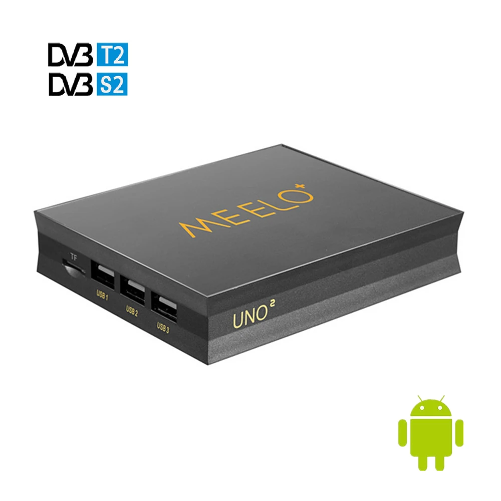 MEELO UNO2 DVB-T2 DVB-S2 Android 5,1 ТВ приставка 1 ГБ 8 ГБ Amlogic S905 четырехъядерный H.265 4K 2,4G и 5G Wifi MEELO UNO умный медиаплеер