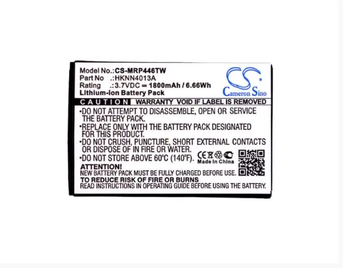 

Cameron Sino 1800mAh battery for MOTOROLA CLP1010 CLP1040 CLP106 CLP1060 CLP446 DLR1020 DLR1060 SL1M SL300 SL3000 SL7550