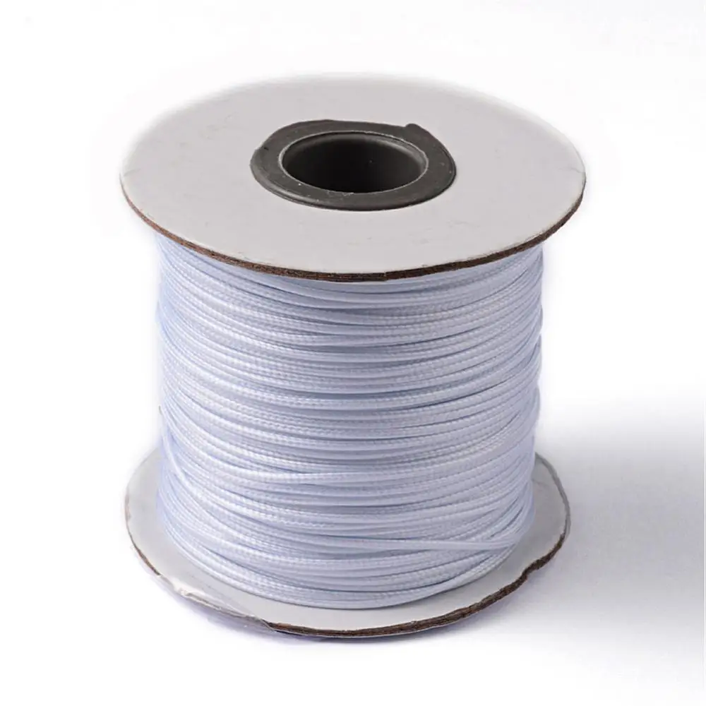 1 Roll Korean Black Wax Polyester Cord 1mm Crafts Jewelry Making 100yard//roll