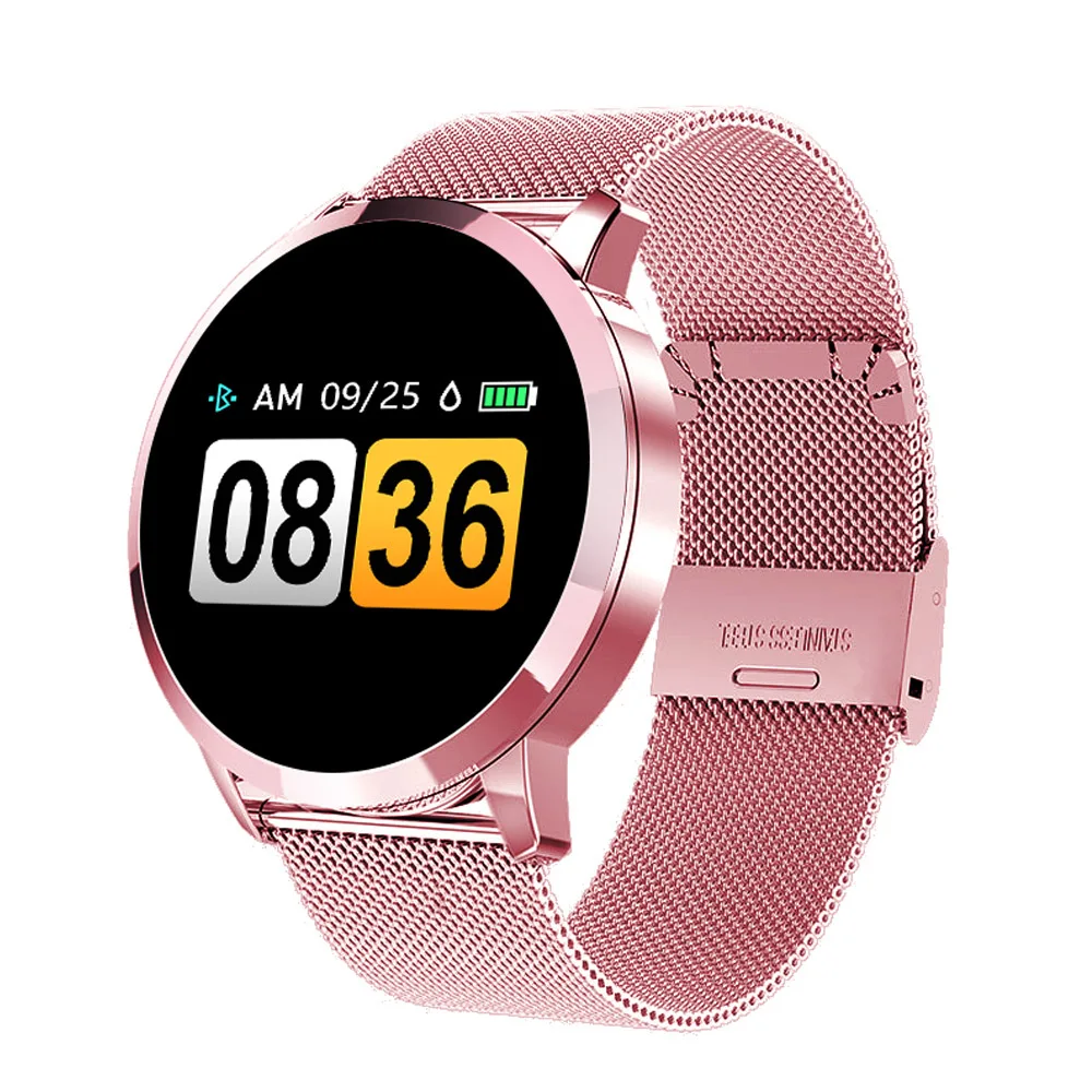 Smart Watch For Women Ladies Q8 Fashion Sports Girl Gifts Heart Rate Monitor Fitness Tracker Color Screen Smartwatch Bracelet