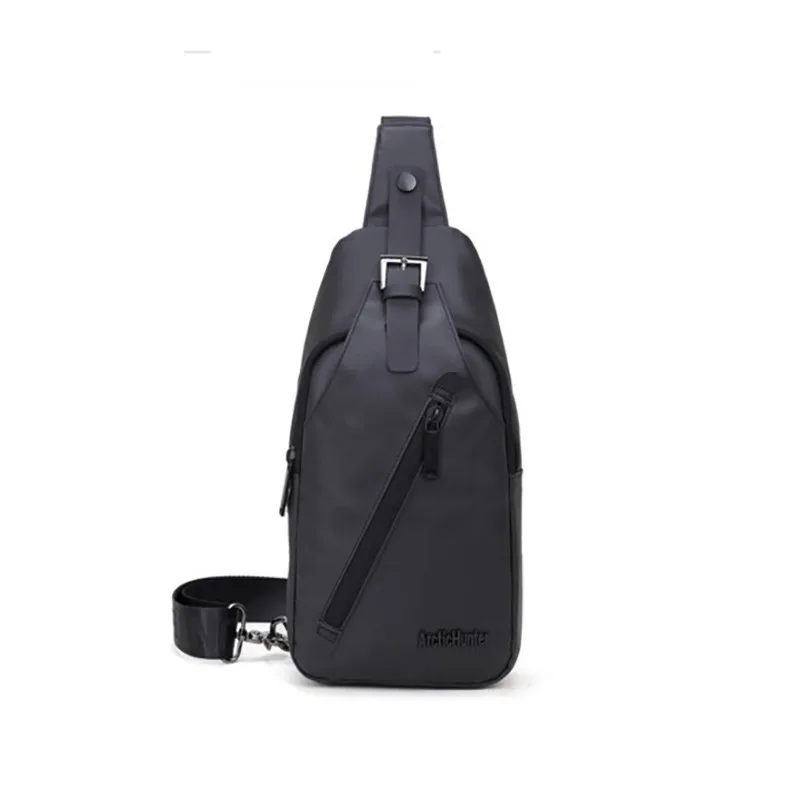 

Men's Shoulder Messenger Bag Fashion Casual British Style Small Large Capacity Advanced Waterproof Fabric with Headphone Hole