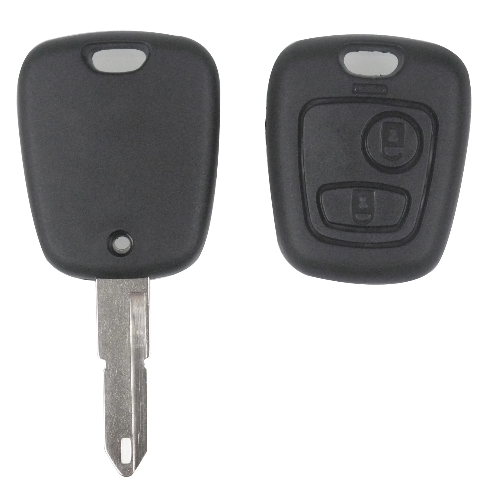 

Jingyuqin 2 Buttons Remote Blade Car Key Case Shell Controller Replacement for peugeot 206 Citroen NE73 Key Fob car accessories