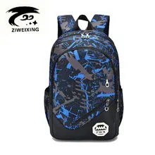 ZIWEIXING 2017 New Camouflag School Backpack for Teenagers Girls Oxford Women Backpacks Preppy Style Waterproof Book Bags Male