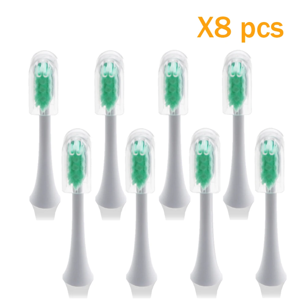 8 шт. для замены xiaomi Глубокая очистка пищевой PP здоровая W-образная головка щетки для Sonic Soocas x1 X3 зубная щетка