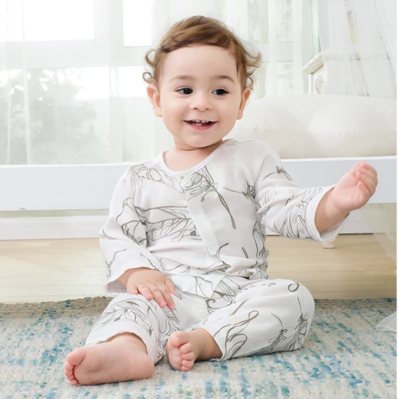 Baby Full Sleeve cotton infants baby clothing romper bamboo fiber boys