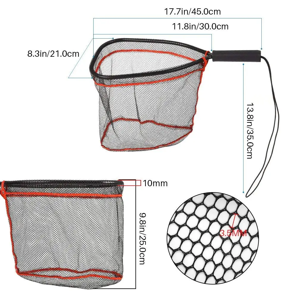 Портативная рыболовная посадочная сеть для ловли и высвобождения сетчатая корзина Pesca комбинированный набор сеть для форели рыболовные инструменты, аксессуары