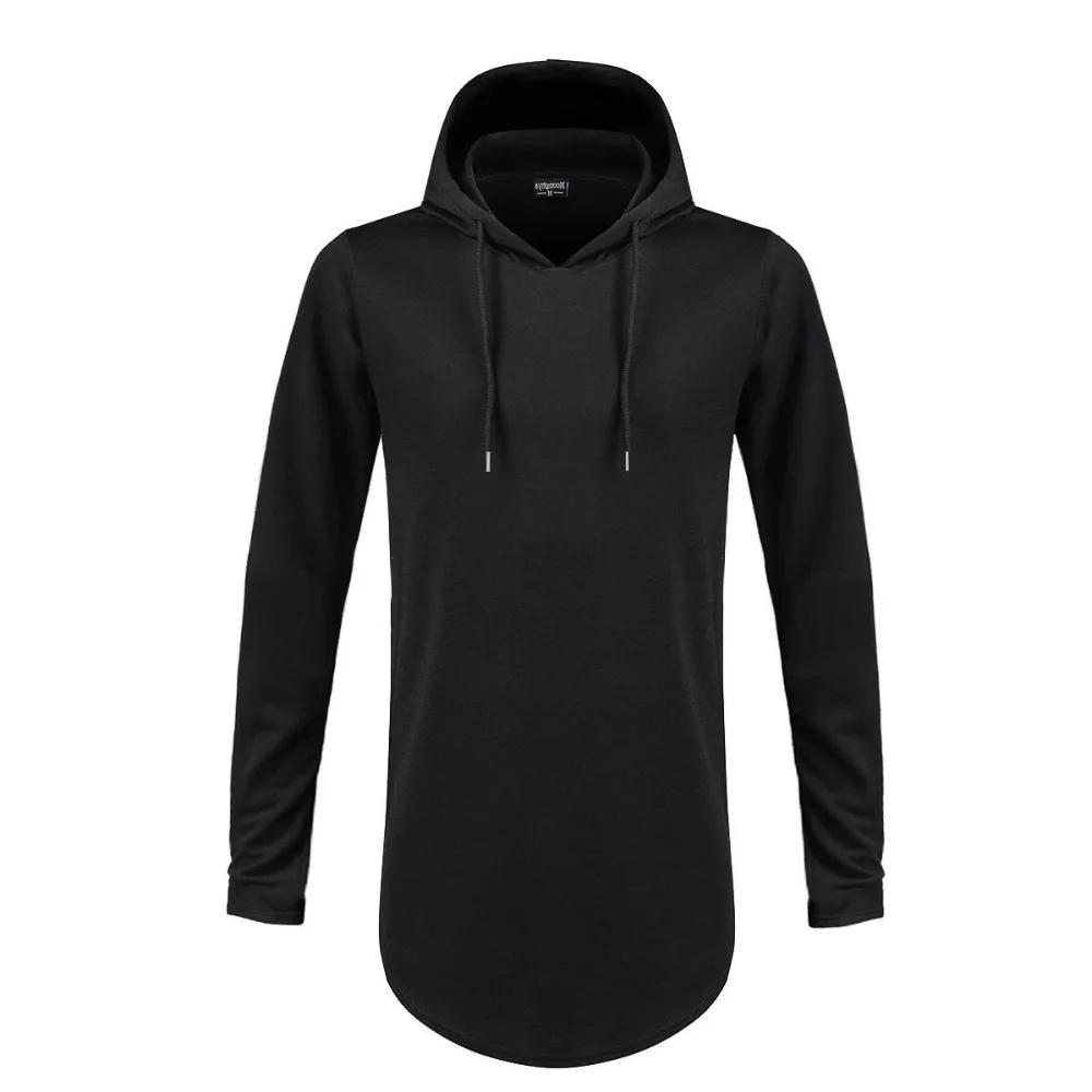longline hooded sweatshirt