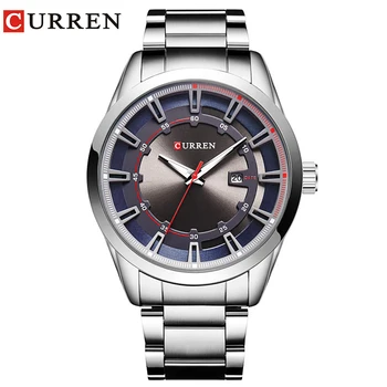 

Curren 2018 Men Watches Stainless Steel Wrist Date Analog Quartz Watch Mens Luxury Brand Waterproof Clock Sport Wristwatches