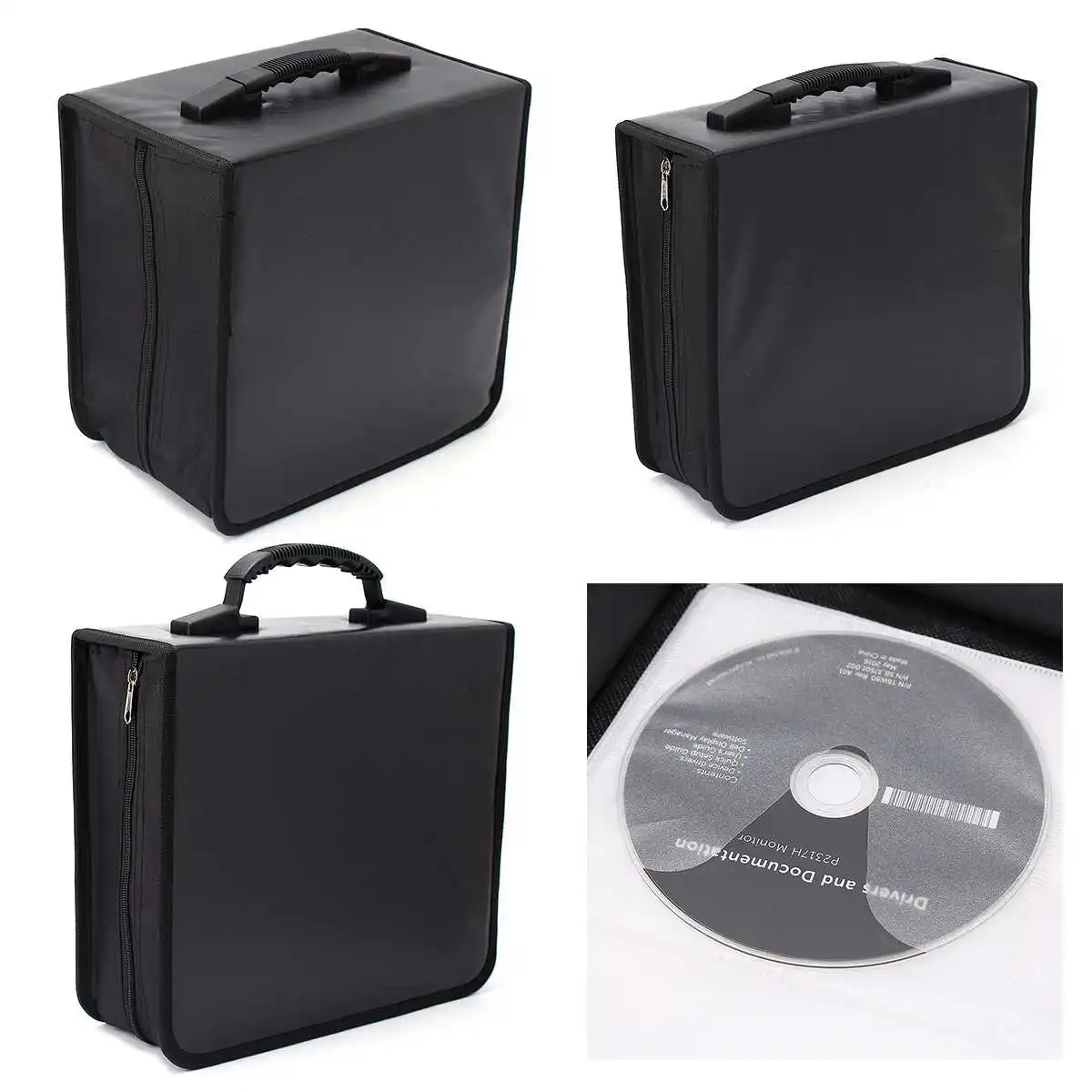 휴대용 520 디스크 CD DVD 휴대용 저장 세계지도 인쇄 홀더, 내구성 지갑 가방 지갑 DJ 앨범 수집 저장