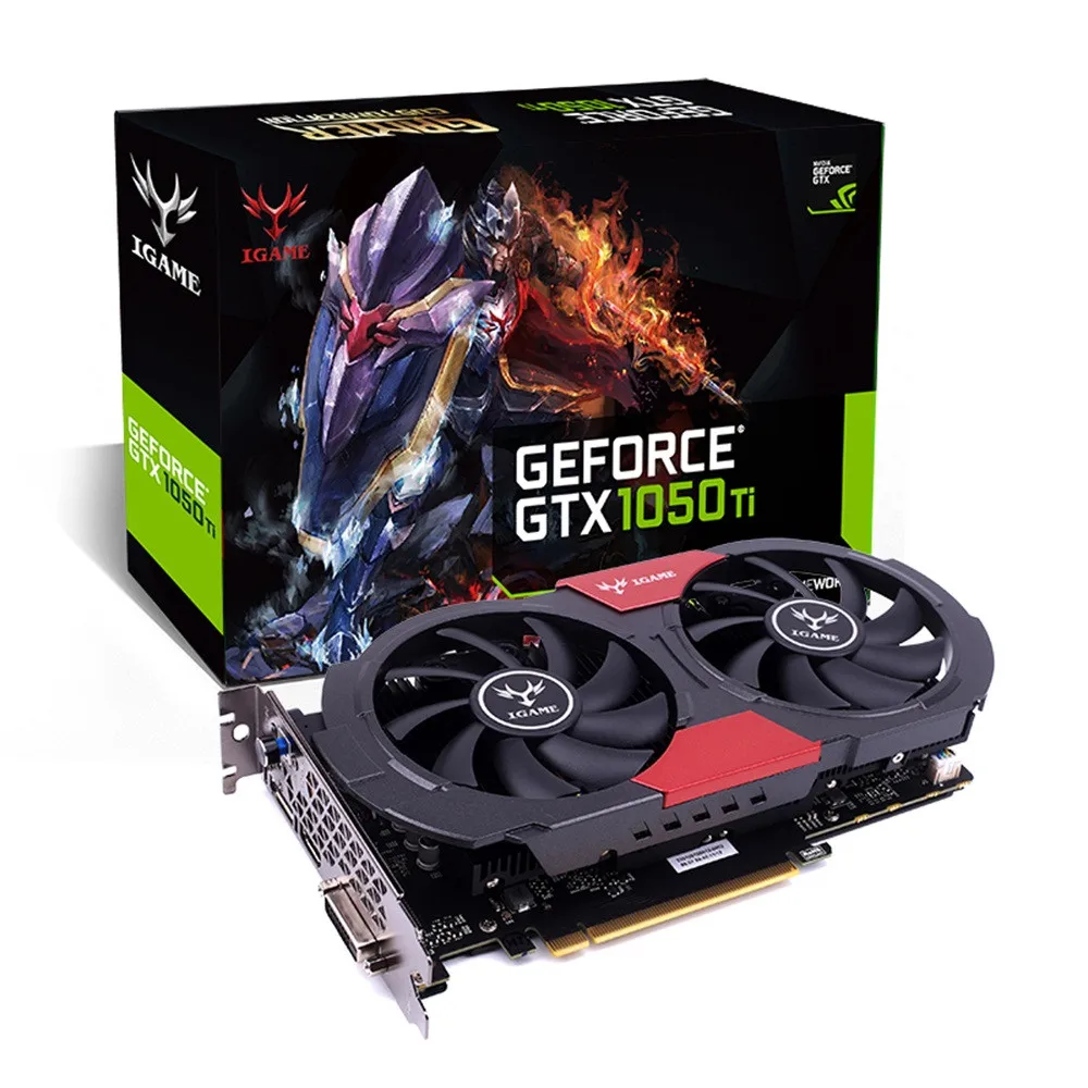 

Colorful card giGame GTX 1050 Ti GPU 4GB GDDR5 128bit 7000MHZ PCI Express 3.0 HDMI+DP+DVI gaming video card 50p1214