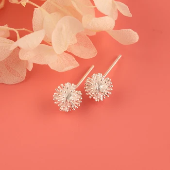 

Fashion Silver Color Ball Earrings For Women Christmas Gifts Girls Earrings Luxury Brand Jewelry Pendientes Brincos
