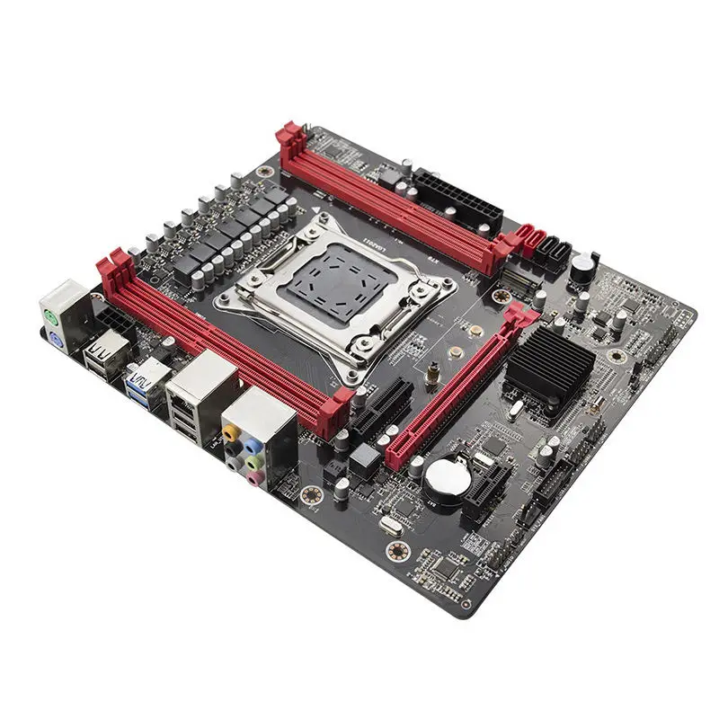 PPYY NEW-X79 материнская плата LGA2011 E5 2680 V2 USB3.0 Sata3 PCI-E Nvme M.2 SSD Xeon E5 процессор 64 грамм с 9 портами USB ATX Mai