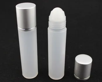 

6ps 30ml+3ps parts FREE, roll on perfume plastic clear matt bottle eyecream container with roller ,lotion cosmetics bottles
