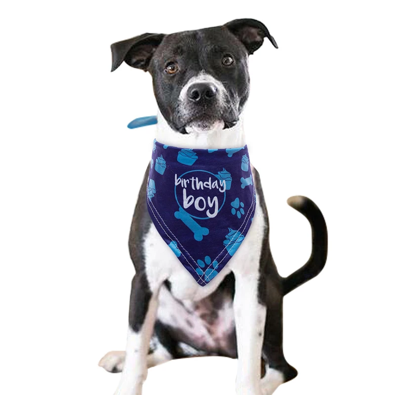 Симпатичный шарф для домашних животных, собака, кошка, день рождения, мягкая бандана, модная собака, щенок, кошка, украшение для вечеринки в день рождения, шарф, аксессуары для собак