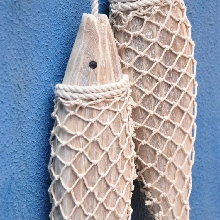 Средиземноморский Стиль ручной резной деревянный рыбы на стене деревянной рыбные украшения стенные скульптуры в виде рыб для дом декор 2 шт./компл