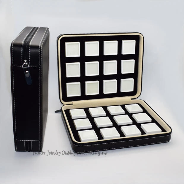 Free DHL Shipping Quality Leatherette Gem Storage Bag Ziplock Diamond