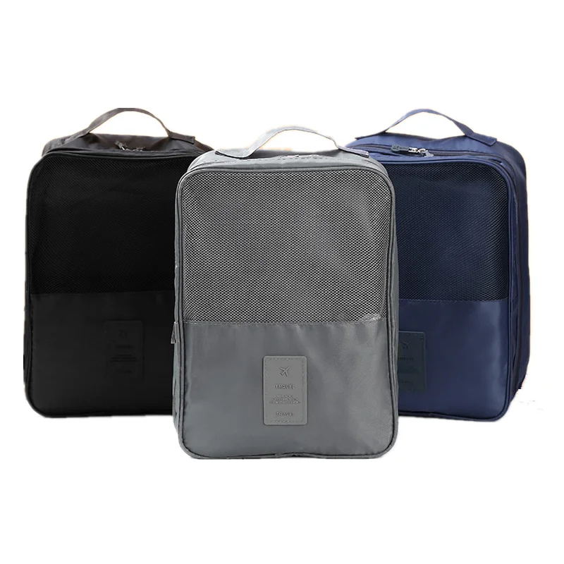 PURDORED 1 Pc Portable Travel Shoes Bag Oxford Waterproof Solid Shoes Organizer Bag Travel Underwear Clothes Zipper Storage Bag PURDORED 1 Pc Portable Travel Shoes Bag Oxford Waterproof Solid Shoes Organizer Bag Travel Underwear Clothes Zipper Storage Bag