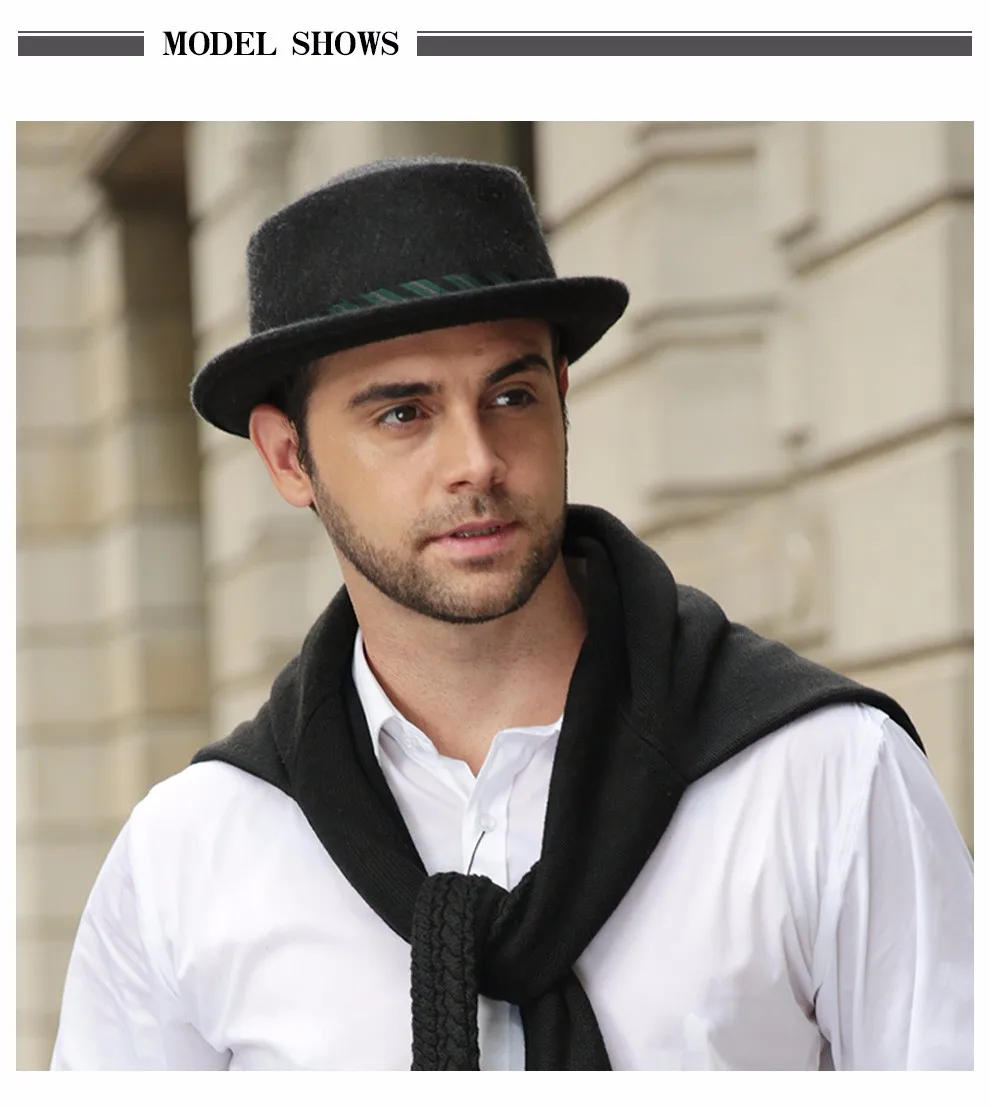 Sedancasesa, новинка, мужская фетровая шляпа, классический стиль, для официальных мероприятий, церковная шляпа с австралийской шерстью, фетровые шляпы для мужчин, FM023017