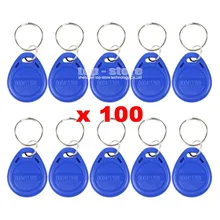 DIYSECUR 100 шт./лот 125 кГц RFID Близость ID карты Жетоны брелки для ключей для системы контроля доступа