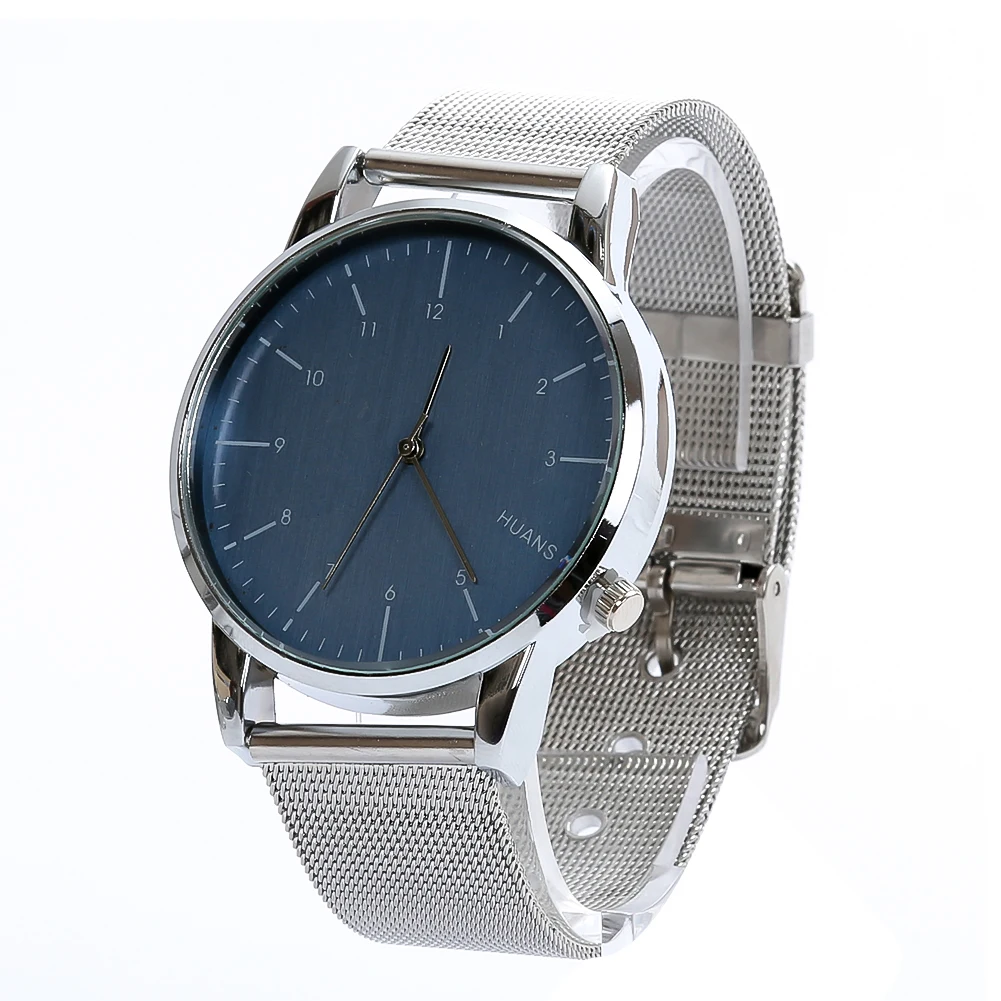 

Stainless steel men's watch 2018 simple Arabic digital scale solid color dial quartz casual men's business watch relogios a60