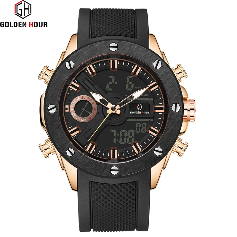 Мужские кварцевые часы Reloj Hombre брендовые Роскошные автоматические спортивные