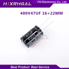 5PCS 400V47UF 16*22mm 47UF 400V 16*22 Electrolytic capacitor New original