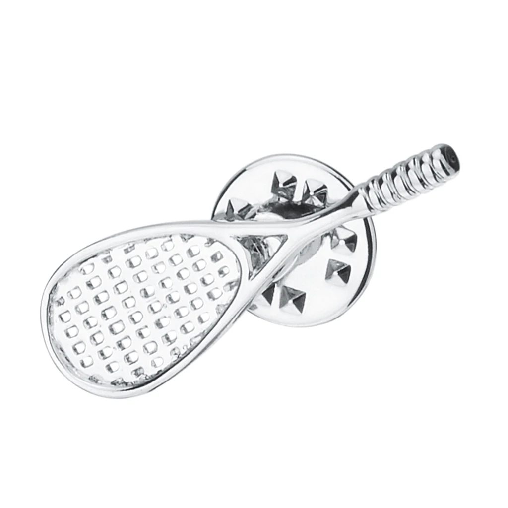

Badminton Racket Shape Shirt Collar Pin Brooch Sports Lapel Pins Badge Fashion Jewelry