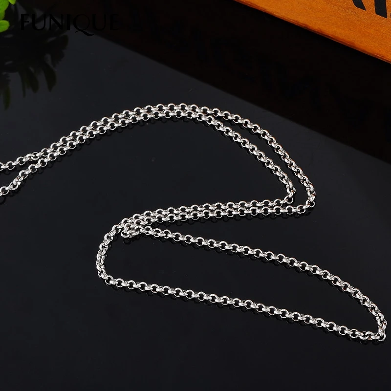 

LASPERAL Stainless Steel Necklace Chain Necklace Pearl Polishing Chains For Jewelry Making DIY Jewelry Components 50*2.5mm