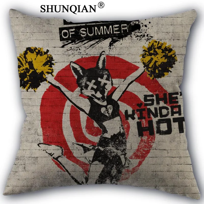 

Custom 5 seconds of summer Pillowcase Custom Pillow Cases Cotton Linen 18X18Inch Home Textile Pillowcase