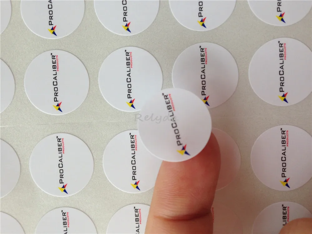 1000 шт. пластиковые этикетки для упаковки штрих кодов диаметр 18 мм|stickers free