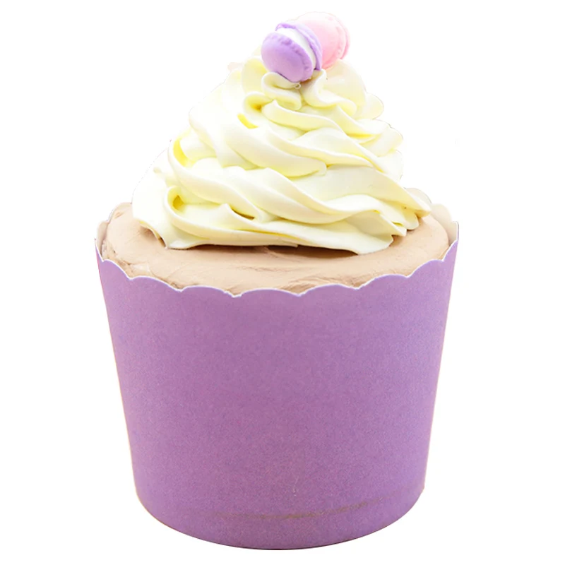 50pcs/bag Pure Purple White Brown Coffee Red Color Green Pink Paper Cupcake Muffin Cups Baking