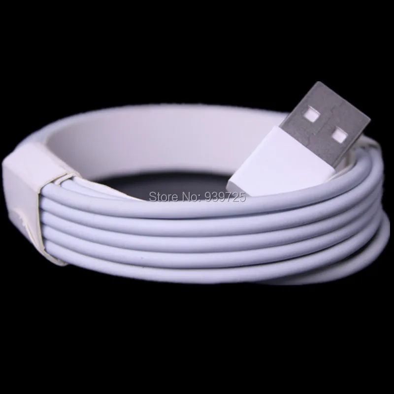 1m 3FT white color 8pin with Irol metal shell usb cable