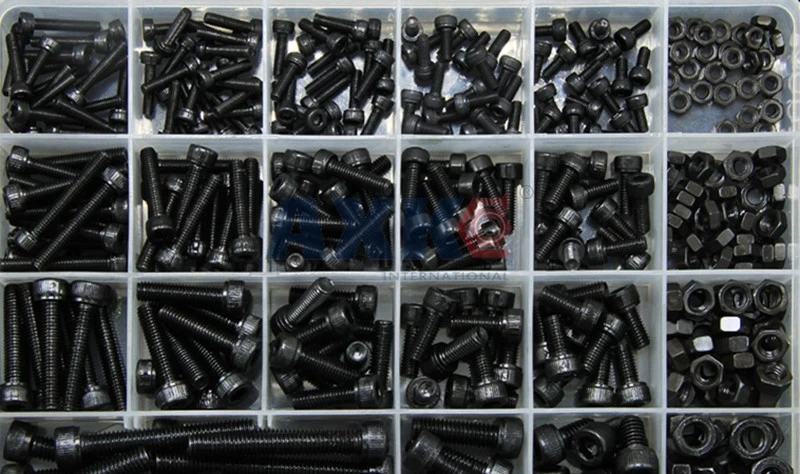 

AXK 12.9 High-strength Hexagonal Cap Screws Cylinder Head Bolts Cup Screws and Nuts Set M3M4M5M6