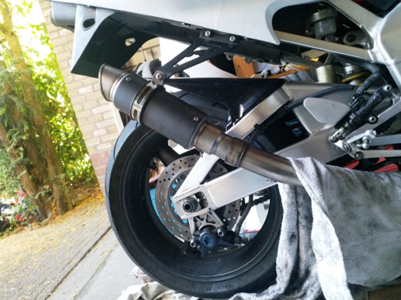Alconstar-мотоцикл глушитель SC GP Escape выхлопные глушители углеродного волокна Выхлопной Трубы 61 мм для CRF230 S1000RR Z1000 R1