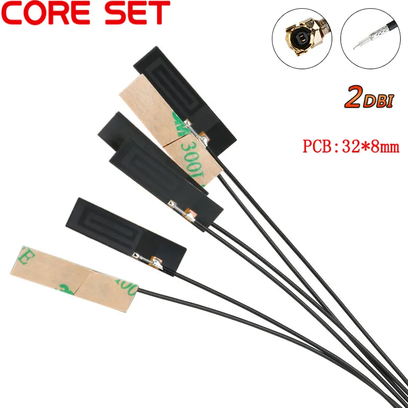 

5PCS 3G 2DBI Built IN Circuit Board Antenna GSM/GPRS/CDMA/WCDMA FPC 1.13 Line 12cm Long IPEX Connector