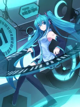

VOCALOID2 Anime Hachune Miku 150*200CM Single-layer Blanket #36768