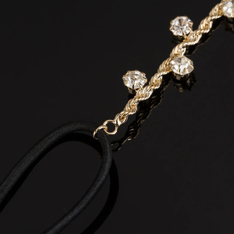 Women Hair Accessories Crystal Chain Charms Head Bands Women Jewelry Wedding Bridal Hair Jewelry H008 hair accessory jewelry accessories hair headdress bridal headwear hair band crown