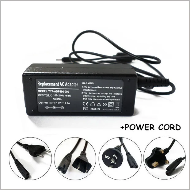 19V ноутбук AC адаптер Зарядное устройство для Ordenador Portatil Samsung ультрабук NP530U3BI NP530U3C