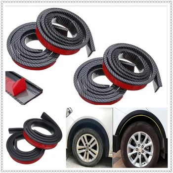 

4PCS black Car Fender Wheel Eyebrow Arch Protector Lip for Ford Focus MK2 MK3 MK4 kuga Escape Fiesta Ecosport Mondeo Fusion