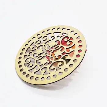 

30 pcs 10CM Round Hollow Large Wooden Craft Disks Paint Wood Decor for Cardmaking DIY for Art Books Crafts Wedding Decorations