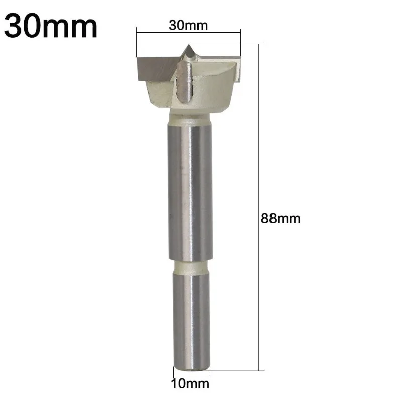 1 шт- ЧПУ твердосплавный деревообрабатывающий фрезерный станок, сверло по дереву, Замочная скважина деревянная дверь Сверло по дереву - Длина режущей кромки: 30mm