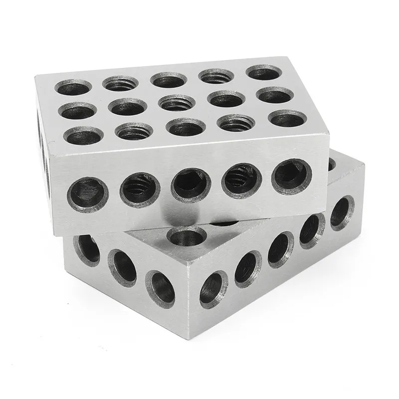 DANIU 2 шт. 1x2x3 дюйма закаленные стальные блоки 23 Отверстия параллельный зажимной фрезерный инструмент точность 0,0001 дюйма для станков