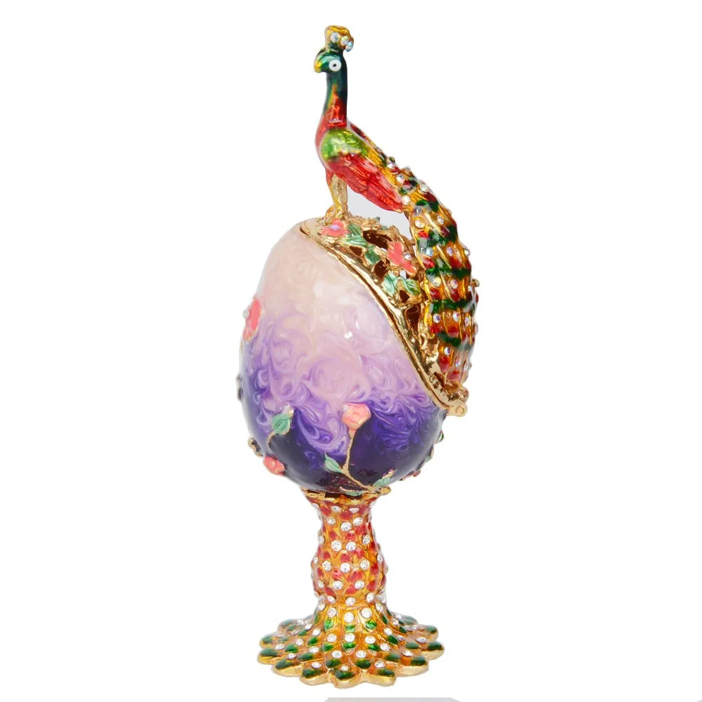TBP1501-peacock trinket box